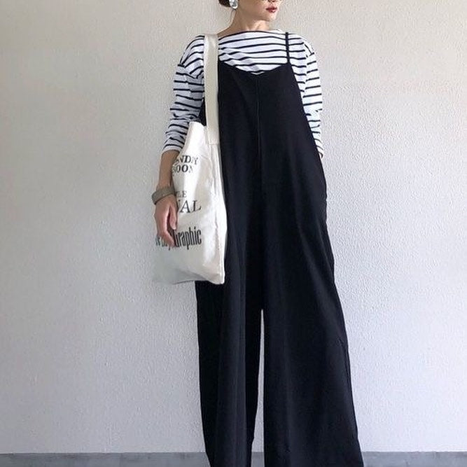 Women Strap Loose Jumpsuit, Summer Casual Wide Leg Pants, Solid Dungaree Bib Overalls Sleeveless Oversized Cotton Linen Jumpsuits